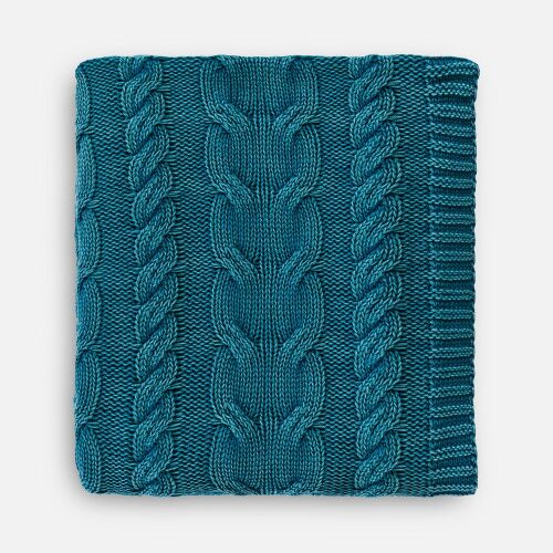 Плед Hygge, темно-зеленый