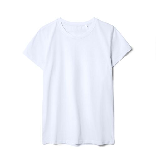 Футболка женская T-bolka Stretch Lady, белая (холодный оттенок), 1