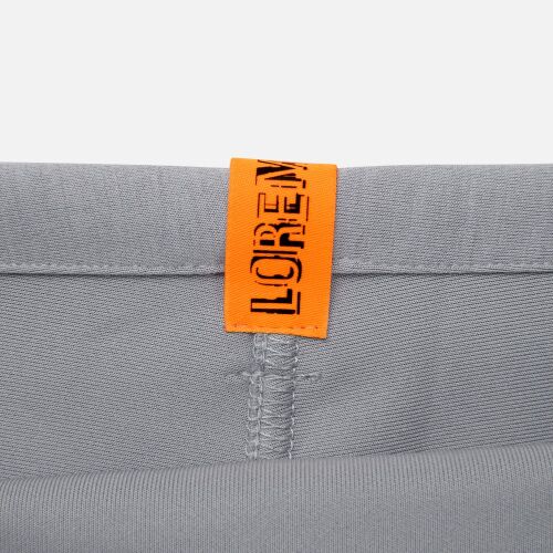 Лейбл тканевый Epsilon, S, оранжевый неон 7