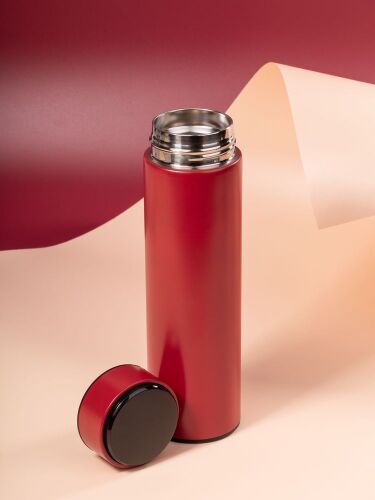 Смарт-бутылка с заменяемой батарейкой Long Therm, красная 5