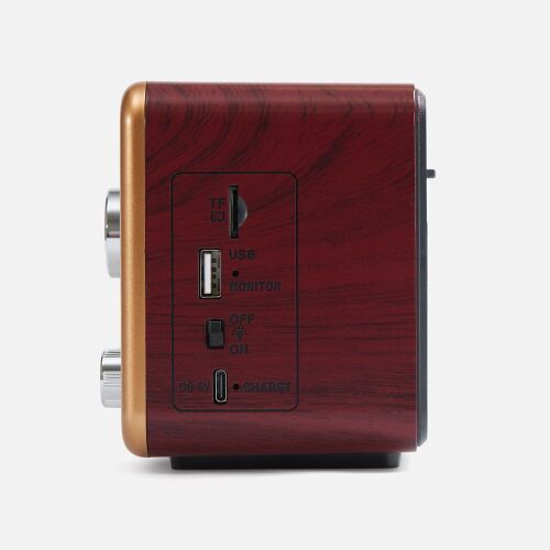 Bluetooth-колонка с радио Listenberg, коричневая 4 Bluetooth-колонка с радио Listenberg, коричневая 4