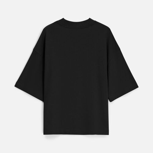 Футболка оверсайз унисекс T9, черная, размер M/L 3