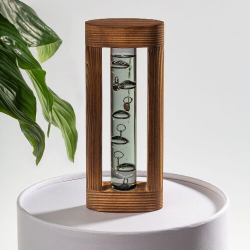 Термометр «Галилей» в деревянном корпусе, серый 3