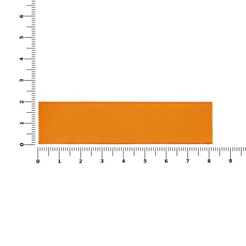 Лейбл тканевый Epsilon, S, оранжевый 3