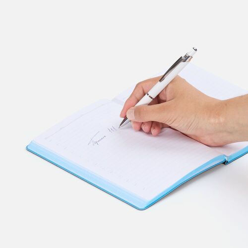 Ручка шариковая Chromos Soft Touch, белая 4