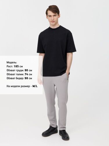 Футболка оверсайз унисекс Sideline, черная, размер XS/S 2