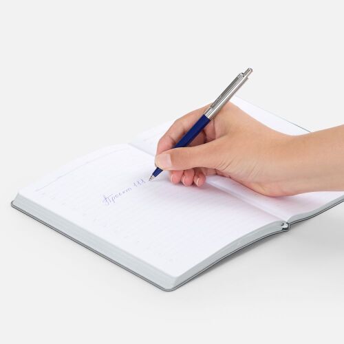 Ручка шариковая Senator Point Metal, ver.2, темно-синяя 4