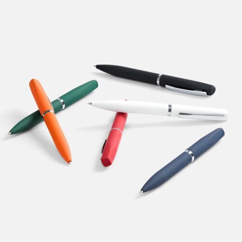 Ручка шариковая Bolt Soft Touch, красная 5