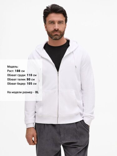 Толстовка унисекс Calipso, белая, размер XXL 5