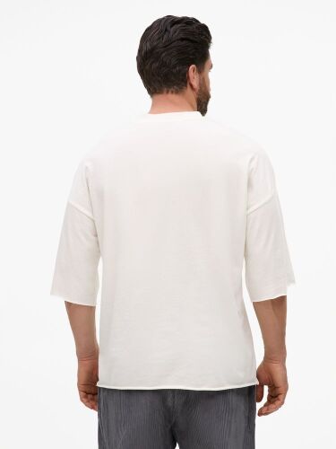Футболка унисекс T1, молочно-белая, размер M/L 2