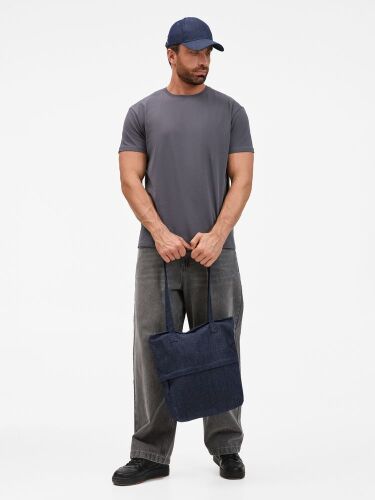 Сумка для покупок Denimate, темно-синяя 6