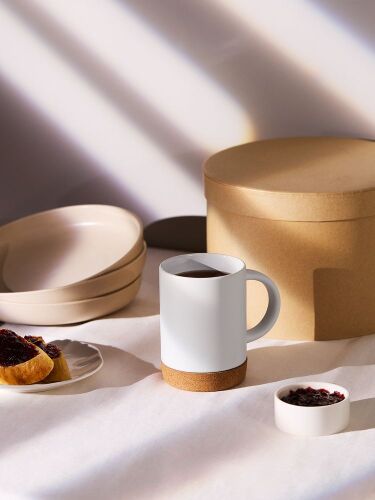 Кружка с пробковой подставкой Corky для сублимационной печати, м 4