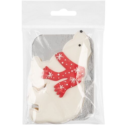 Печенье «Остаемся зимовать», белое с красным 3