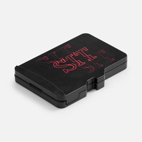 Органайзер для карт памяти и SIM с кардридером Multitask, черный 6