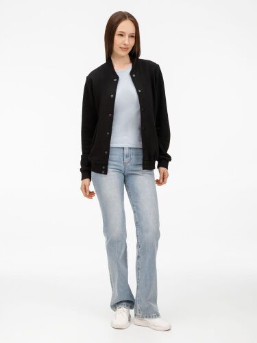 Бомбер унисекс Nuppu, черный, размер S 7