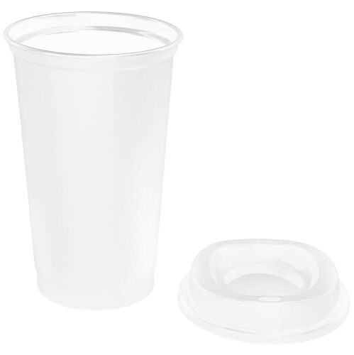 Стакан с крышкой Color Cap White, белый 2