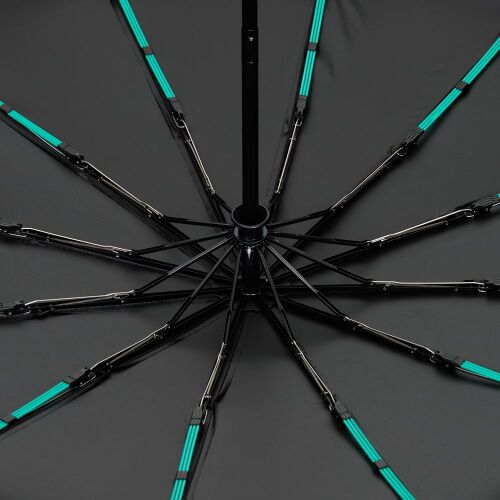 Зонт складной с УФ-защитой Ribstar, черный 3