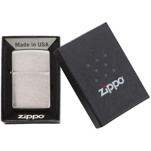 Зажигалка Zippo Classic Brushed, серебристая 2