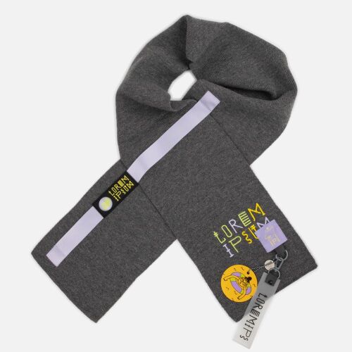 Шарф Urban Flow, темно-серый меланж 6