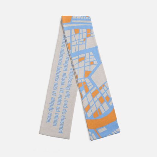 Шарф Joyful Grand Max на заказ, XL, полушерсть 1