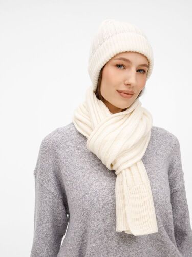 Шарф Bellish, белый (ванильный) 6