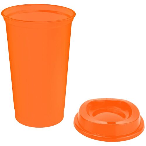 Стакан с крышкой Color Cap, оранжевый 2 Стакан с крышкой Color Cap, оранжевый 2