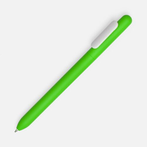 Ручка шариковая Swiper Soft Touch, зеленая с белым 1