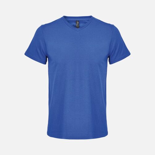 Футболка унисекс Regent с V-образным вырезом, ярко-синяя (royal) 1