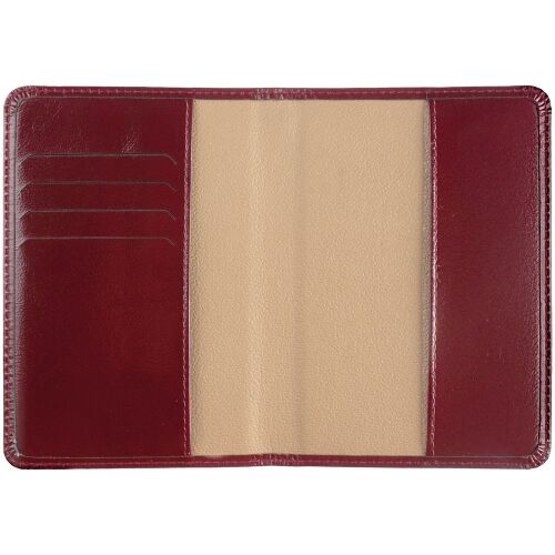 Обложка для паспорта Signature, бордовая 3