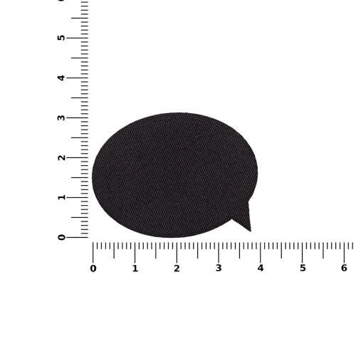 Наклейка тканевая Lunga Bubble, M, черная 3