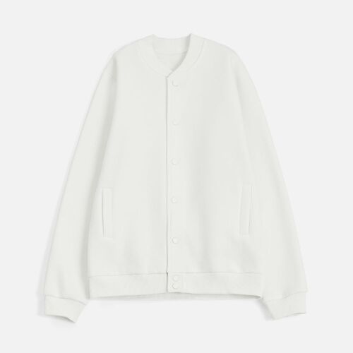 Бомбер унисекс AtmosWear, молочно-белый, размер L 2