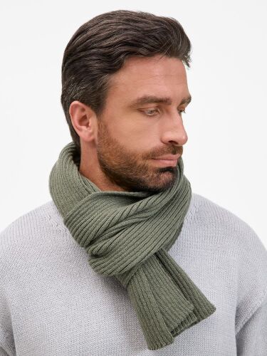 Шарф Catch Match, зеленый (полынь) 3