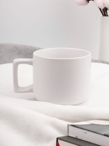 Чашка Jumbo в коробке матовая, белая 5