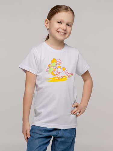 Футболка детская Skateboard, белая, 6 лет 3 Футболка детская Skateboard, белая, 6 лет 3