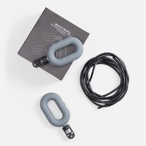 Мультифункциональная скакалка с эспандером Multi McFly, серая 6