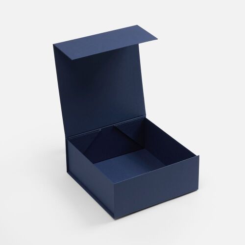 Коробка складная Quadra Fold, темно-синяя 3