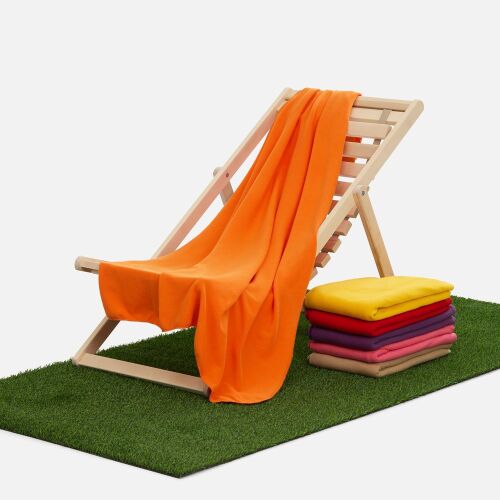 Флисовый плед Warm&Peace, оранжевый 3