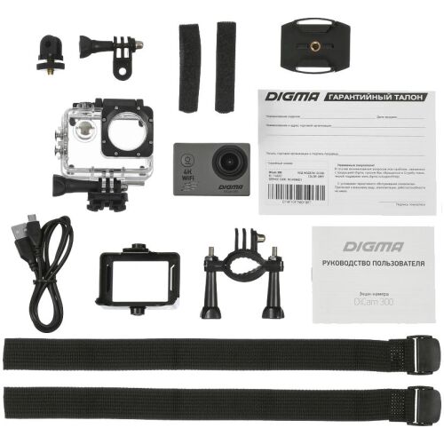 Экшн-камера Digma DiCam 300, серая 6