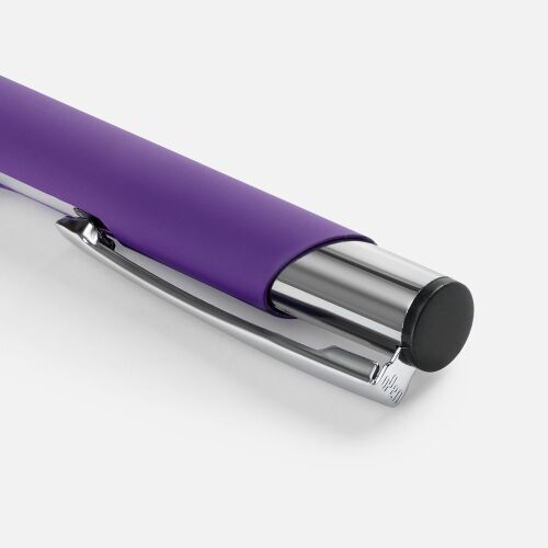 Ручка шариковая Keskus Soft Touch, фиолетовая 3