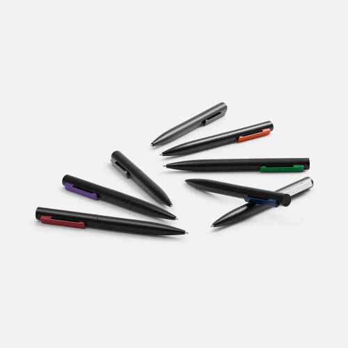 Ручка шариковая Inkolor, черная с зеленым 7
