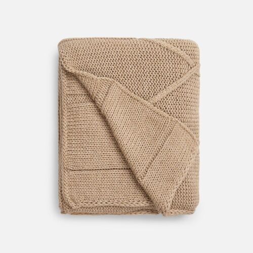 Плед Curve Verve, бежевый меланж 1 Плед Curve Verve, бежевый меланж 1