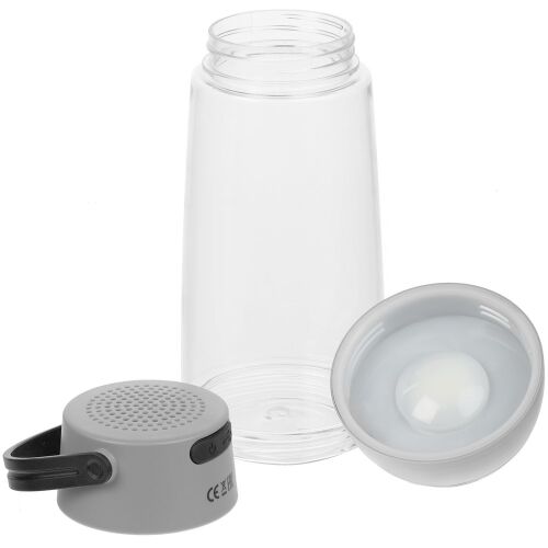 Бутылка для воды Torsta Light с колонкой и светильником, серая 1 Бутылка для воды Torsta Light с колонкой и светильником, серая 1