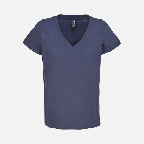 Футболка женская Regent Women с V-образным вырезом, кобальт (темно-синяя), размер XL