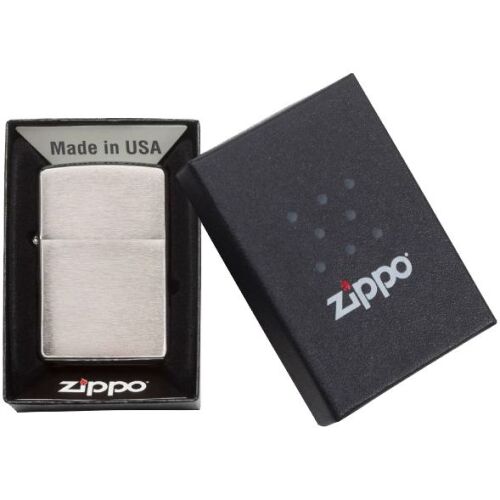 Зажигалка Zippo Armor Brushed, матовая серебристая 5