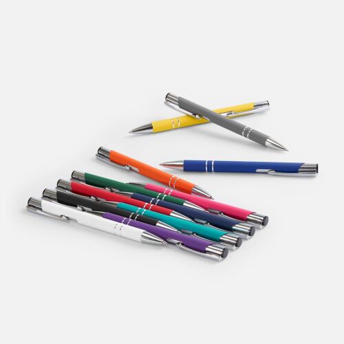 Ручка шариковая Keskus Soft Touch, бирюзовая 6