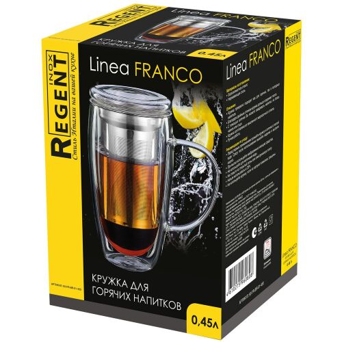 Кружка с ситом для заваривания Linea Franco 5