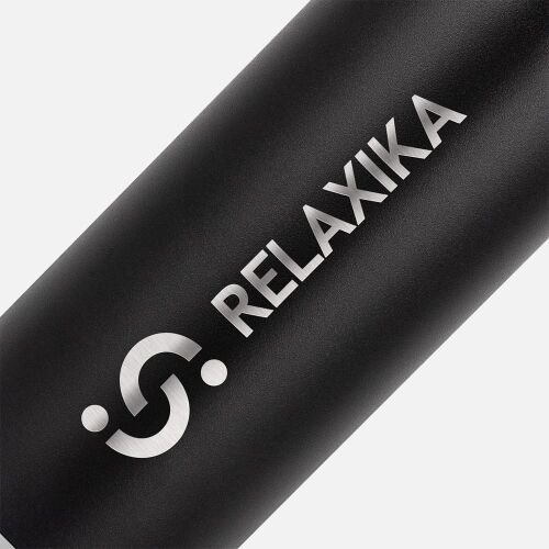 Термос Relaxika 1000 со стикерпаком, черный 4 Термос Relaxika 1000 со стикерпаком, черный 4