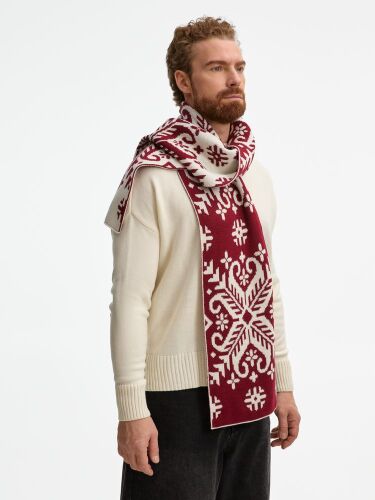 Шарф Wintertude L, красный с белым 5