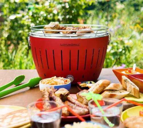 Угольный гриль Lotus Grill Classic, красный 4