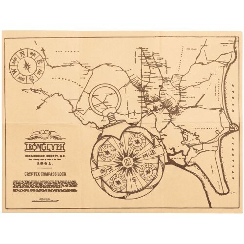 Флешка «Криптекс»® Compass Lock, 64 Гб 5